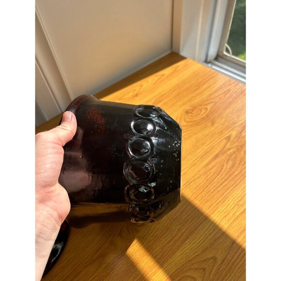 Tiffin Franciscan Madeira brown ice bucket vintage heavy glass - Picture 8 of 10